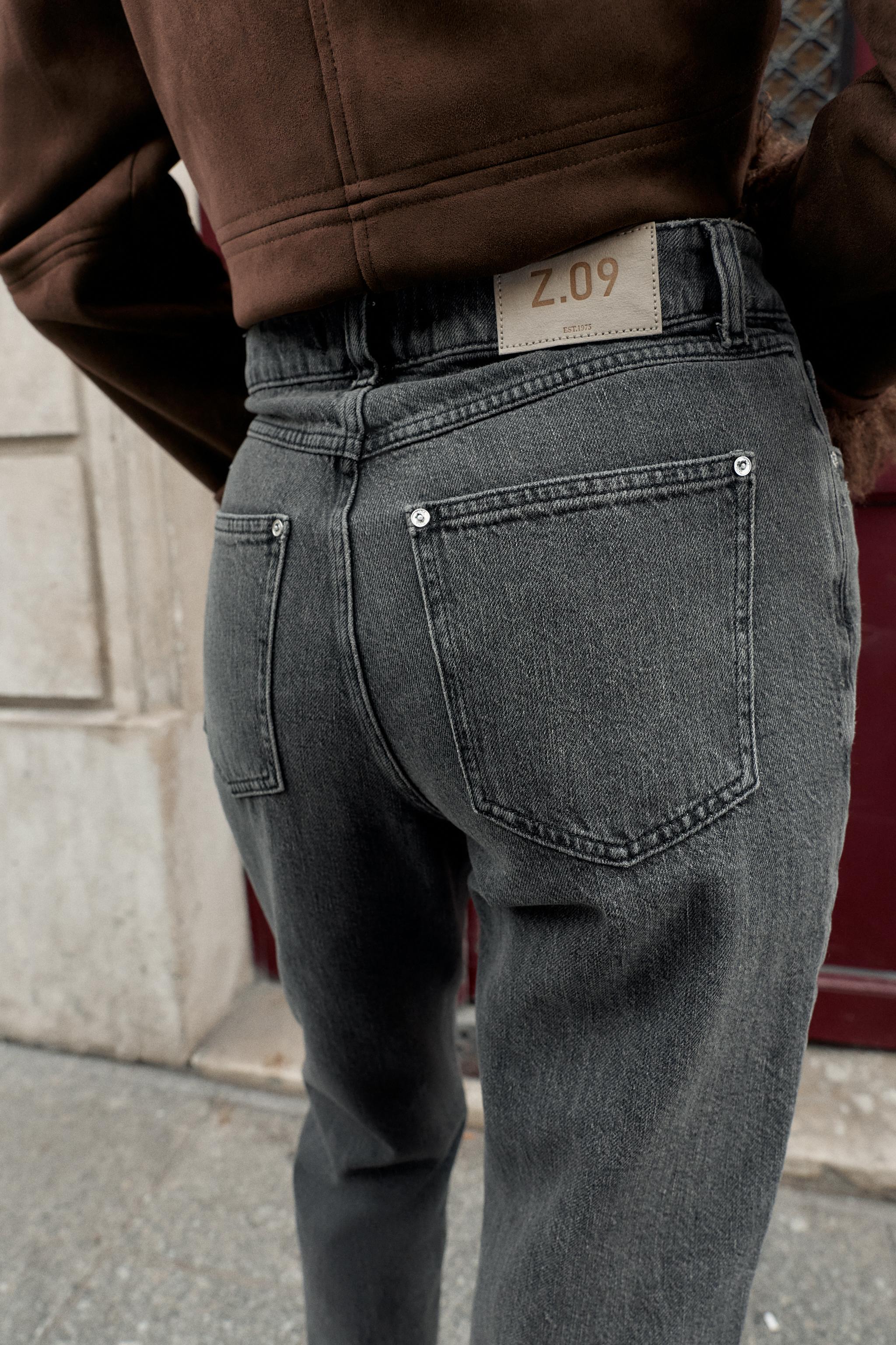 Z.09 STRAIGHT HIGH WAIST CROSSED JEANS